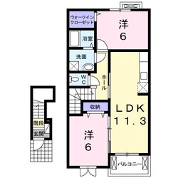 平田町駅 徒歩19分 2階の物件間取画像